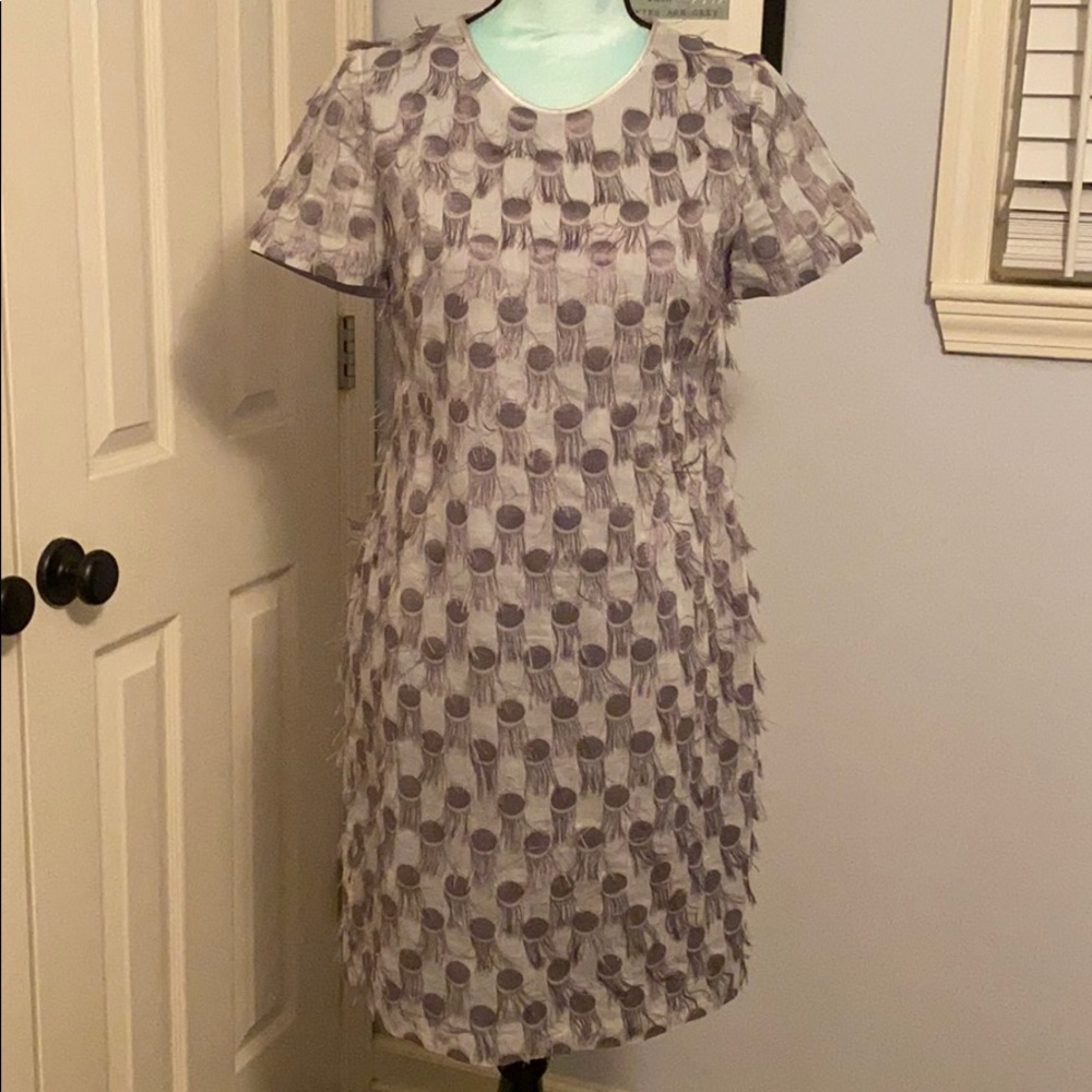 NWOT Banana Republic gray eyelash dress